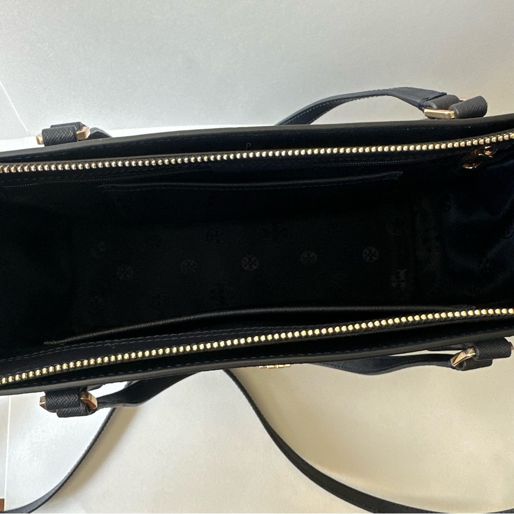 Tory Burch Bag, Navy with Gold Accents - Picture 7 of 10